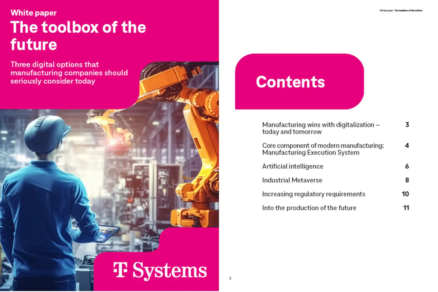 Title page and three following pages of the white paper as a screenshot: