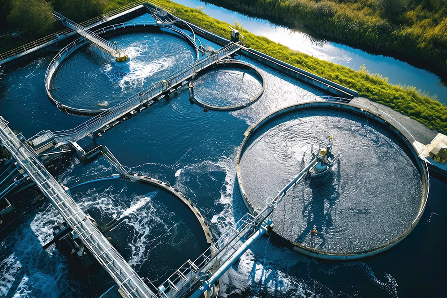 Foto einer Wasseraufbereitungsanlage.