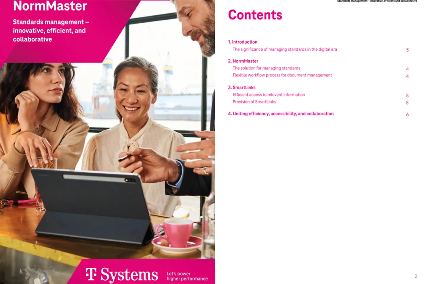 Title page and three following pages of the white paper as a screenshot: