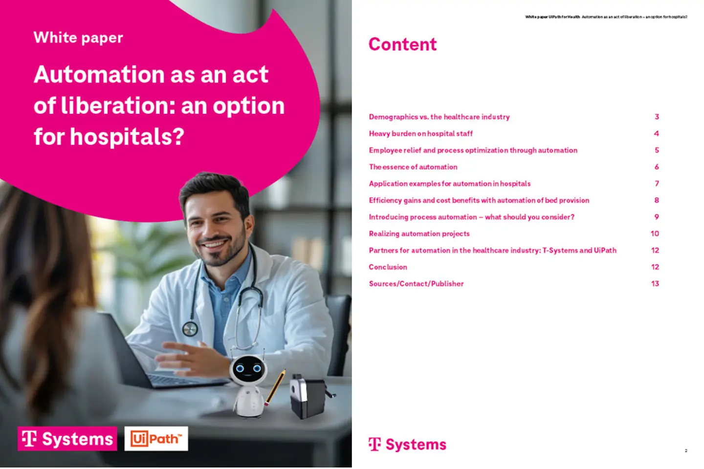 Title page and three subsequent pages of the white paper as a screenshot