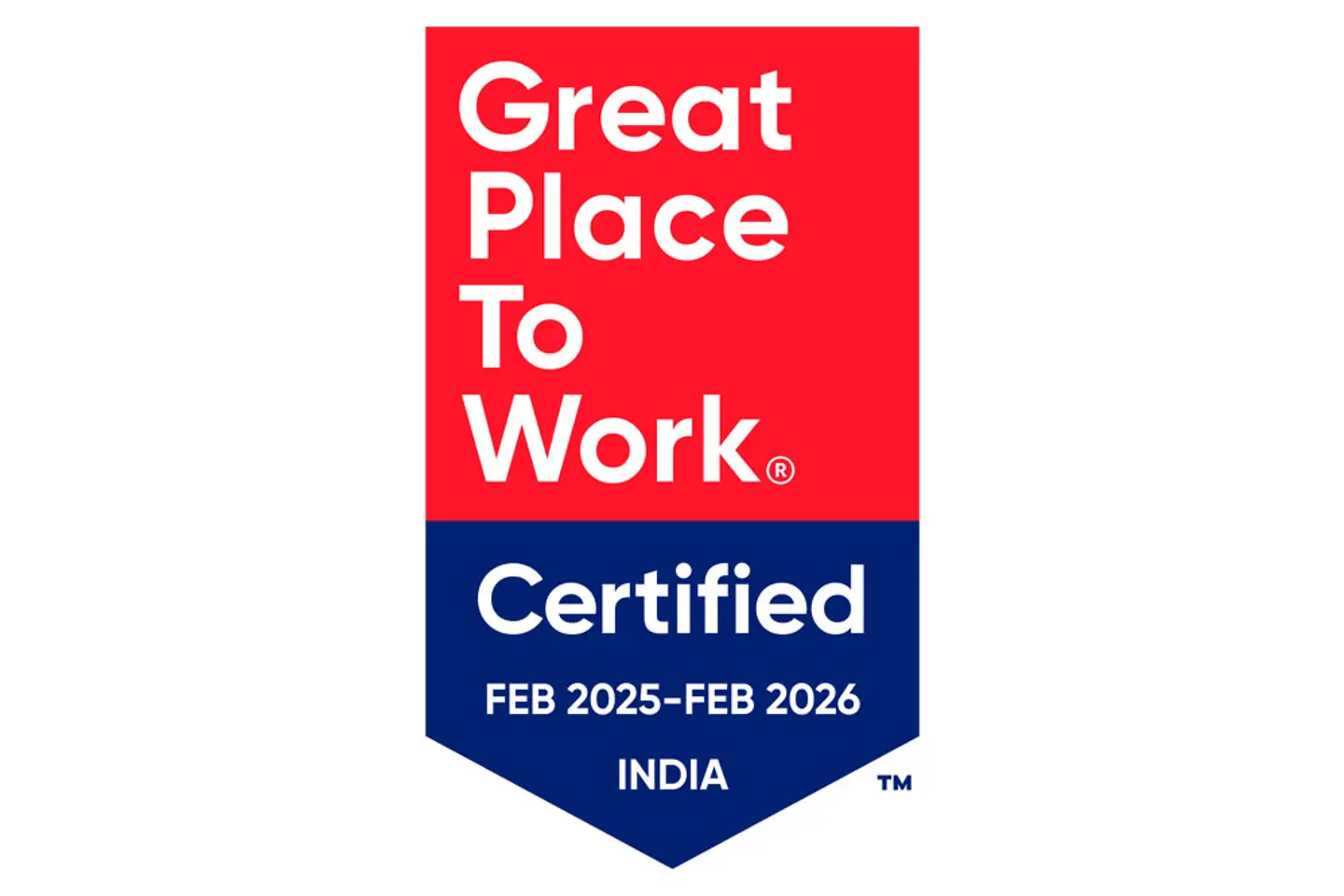 Certificate by Great Place to Work® Institute, India