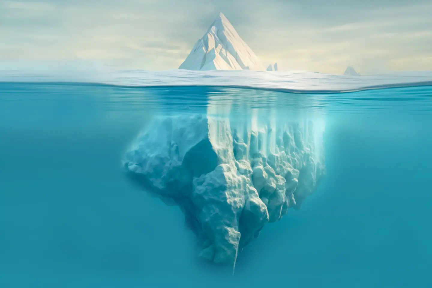 Ilustración de un iceberg - El poder del subconsciente