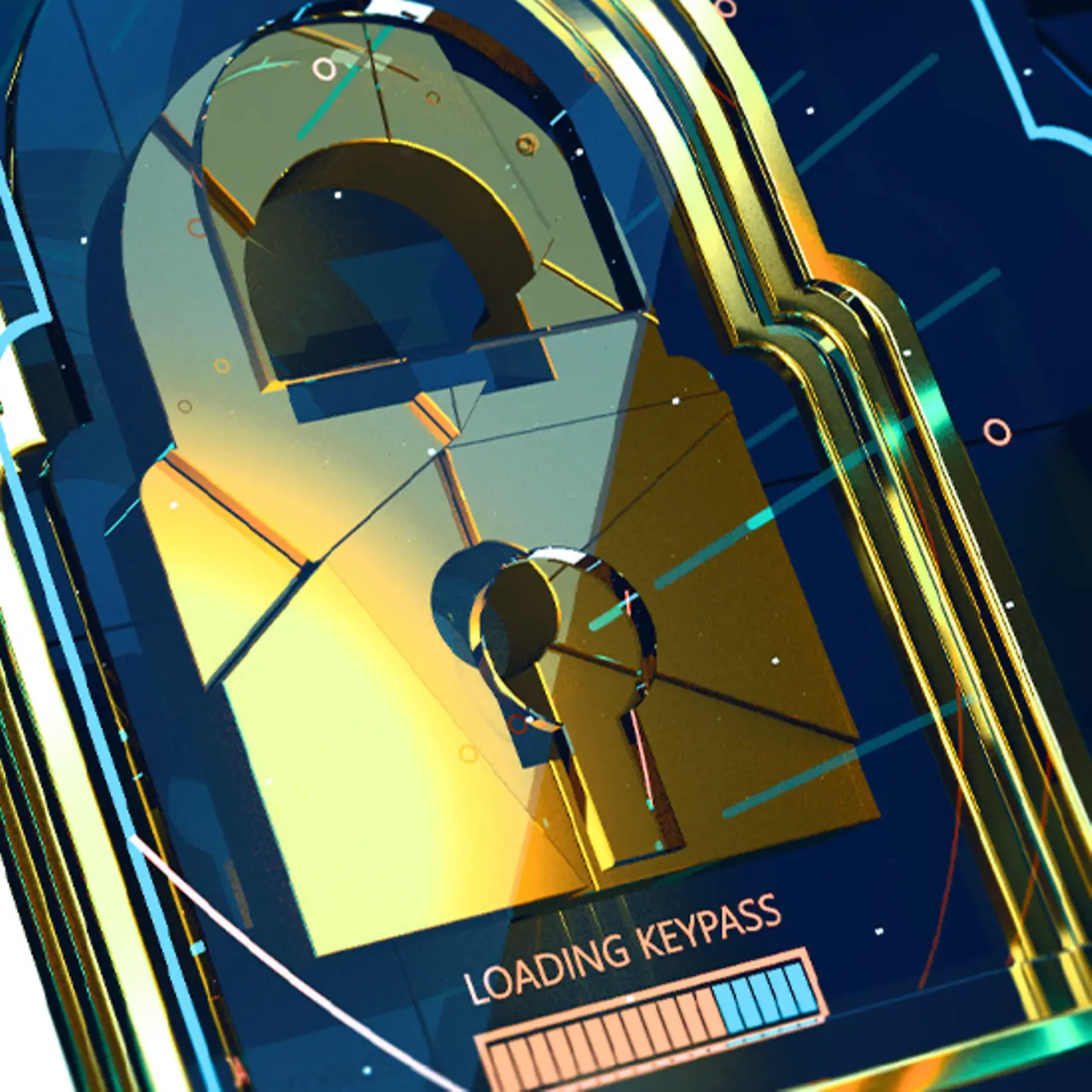 Goldener Security Key 