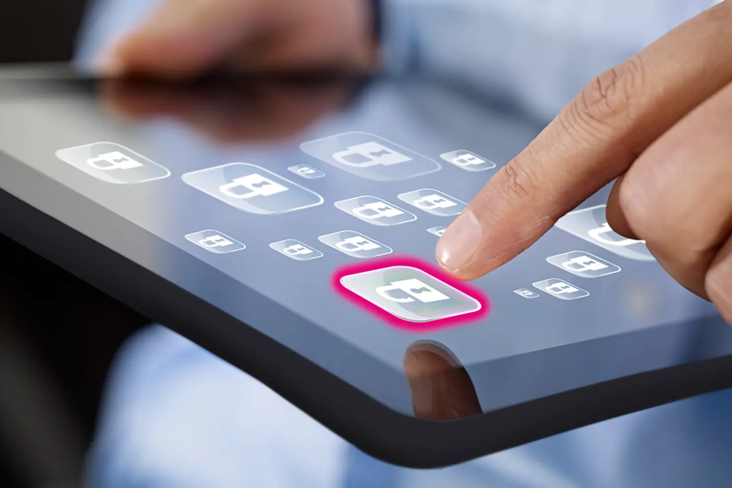 Icônes d’applications sur un écran