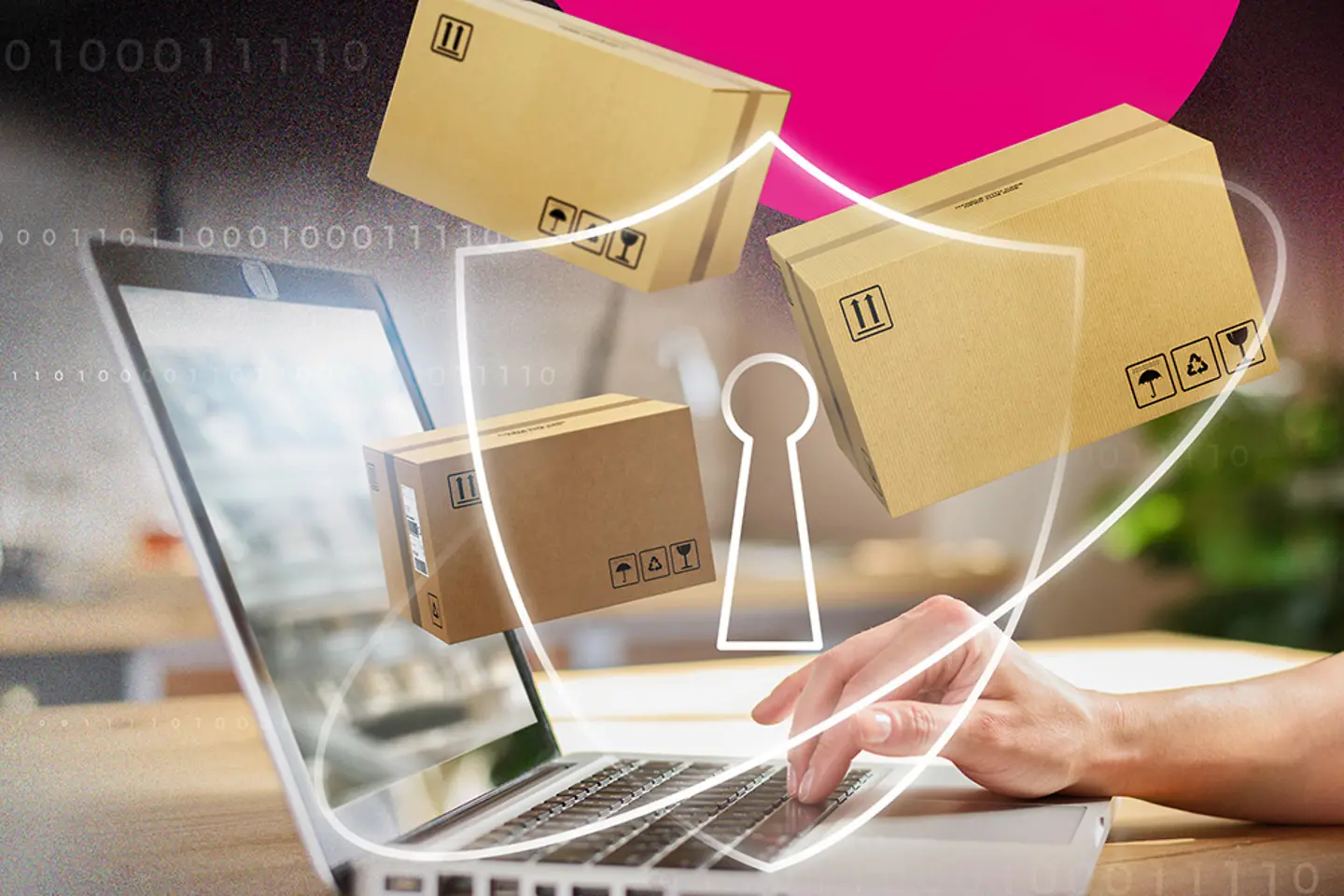 Illustration of online shopping