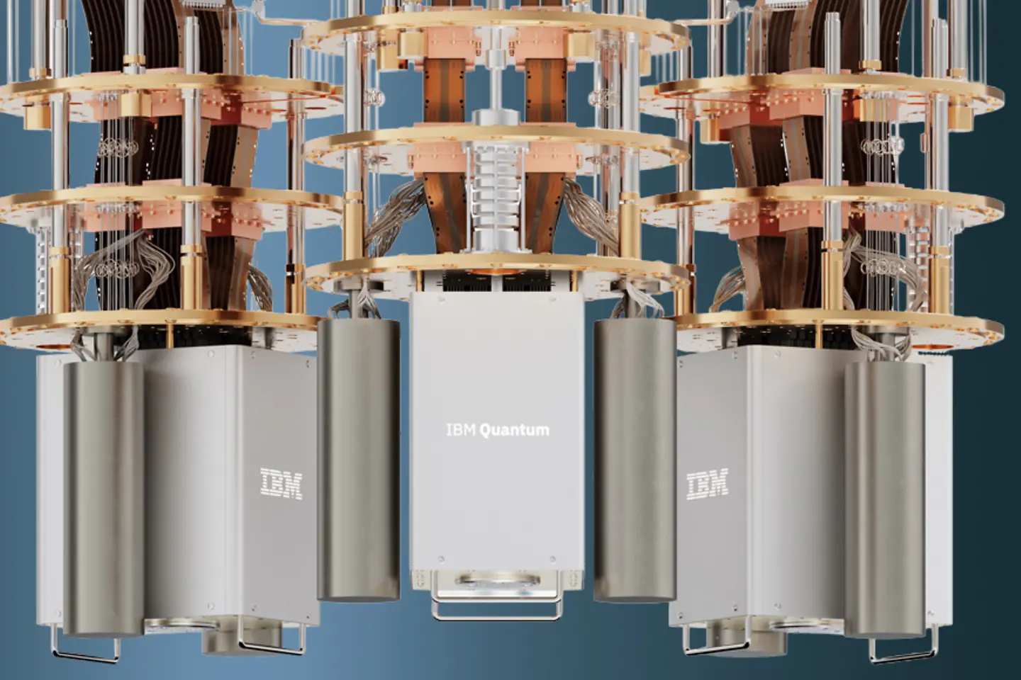 Um computador quântico dourado