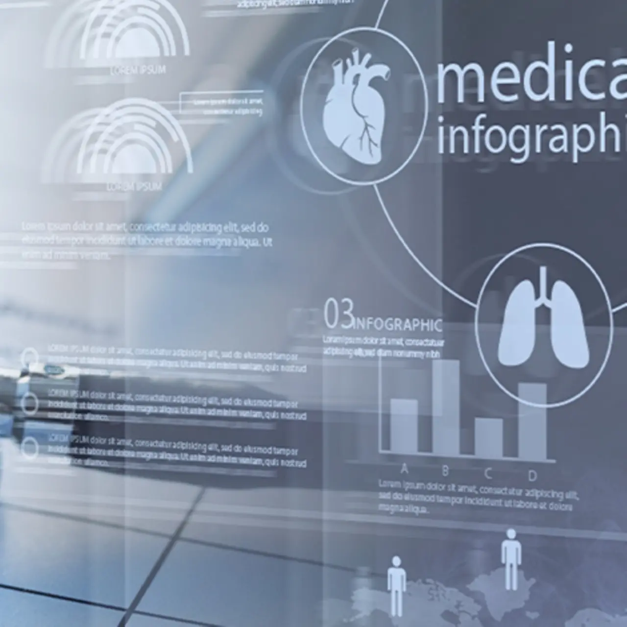 Stetoskop, Daten und Tablet