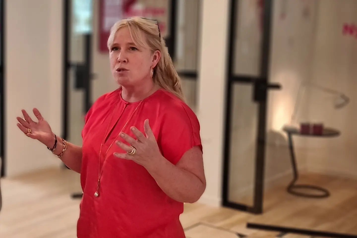 Rikke Spangenberg in the T-Systems Copenhagen office