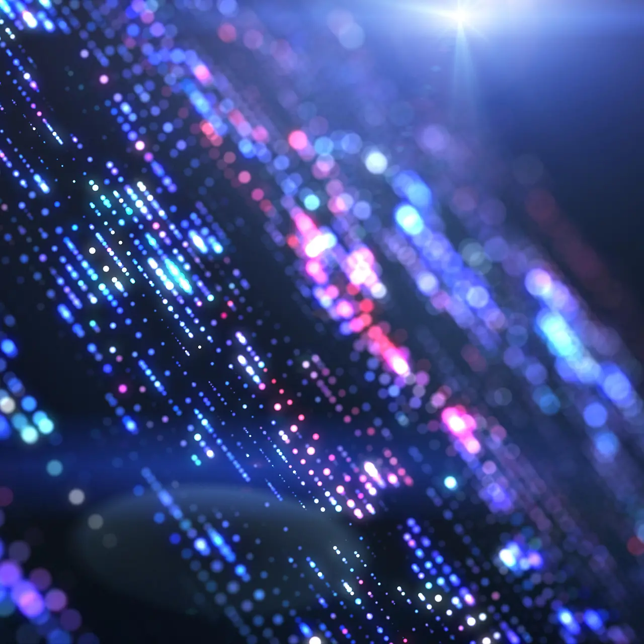 Digitale Informationen in bunten Farben