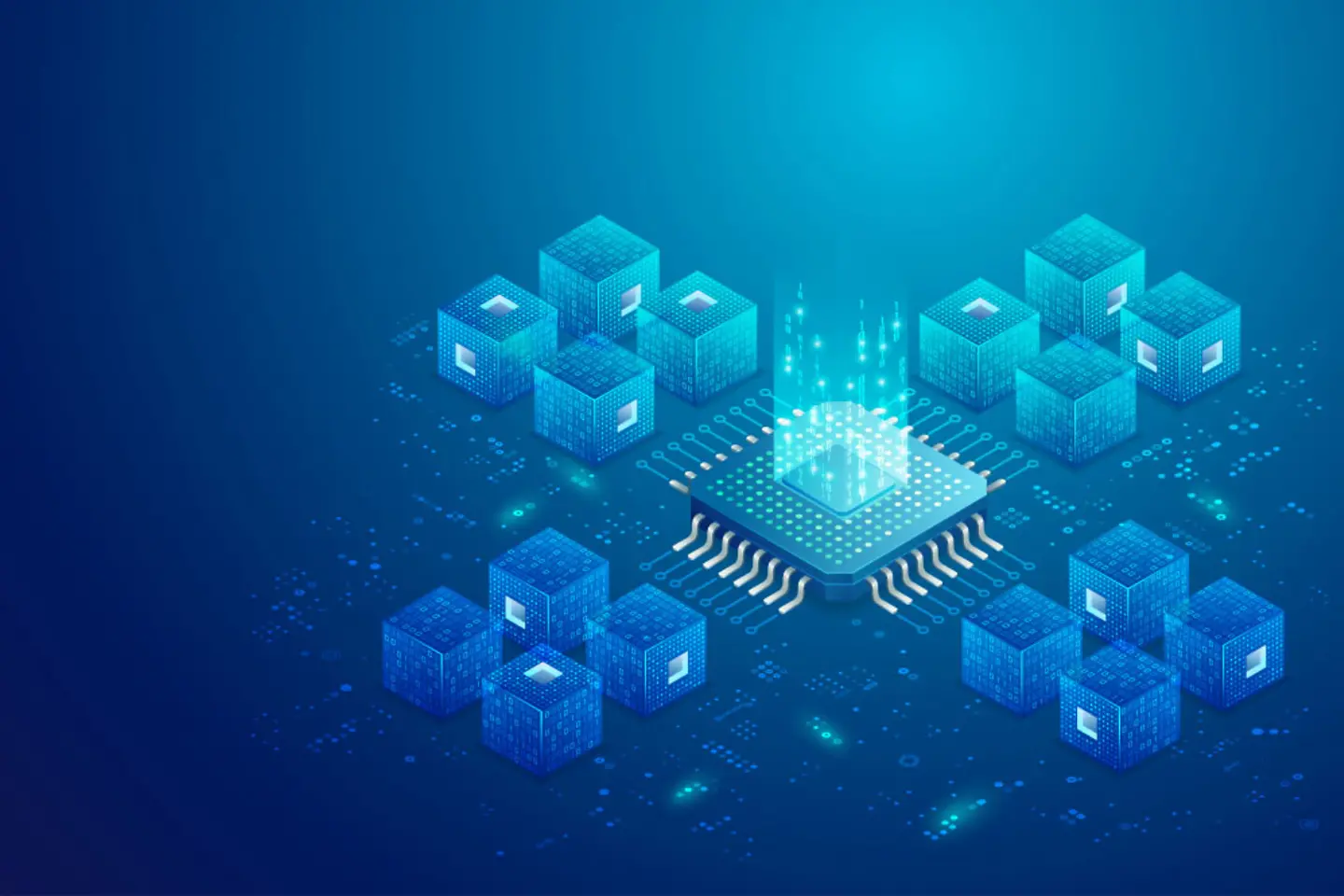 Illustration Quantencomputer