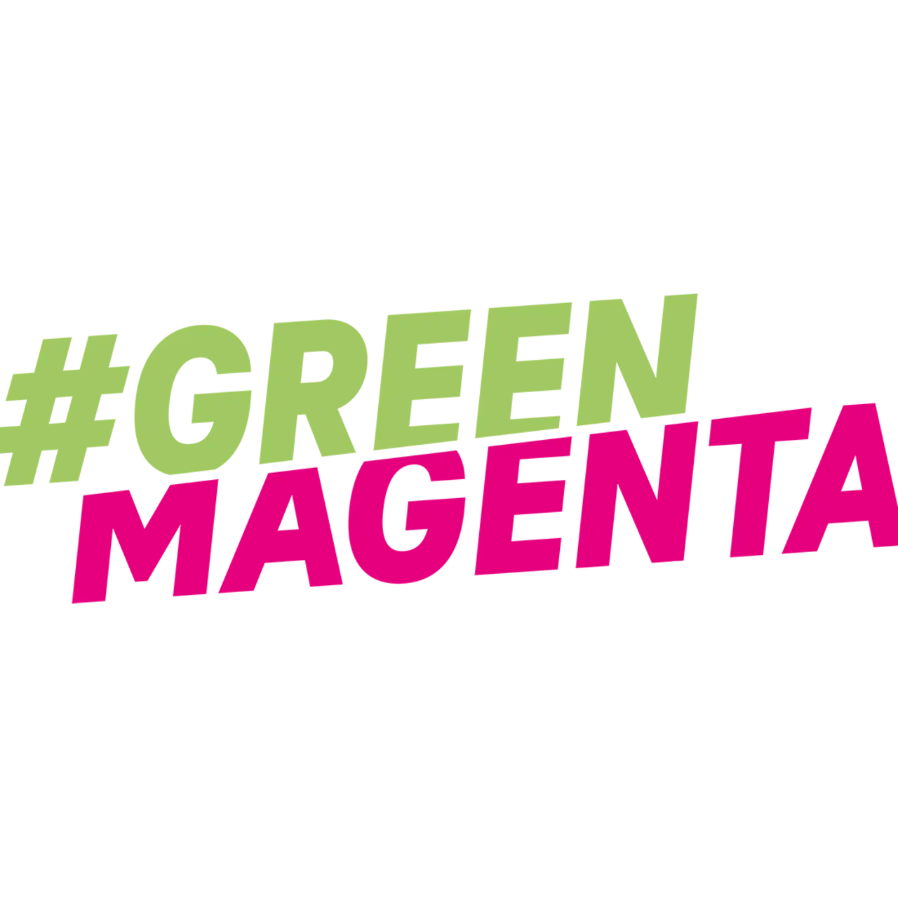 The logo for #Green Magenta on a green background.